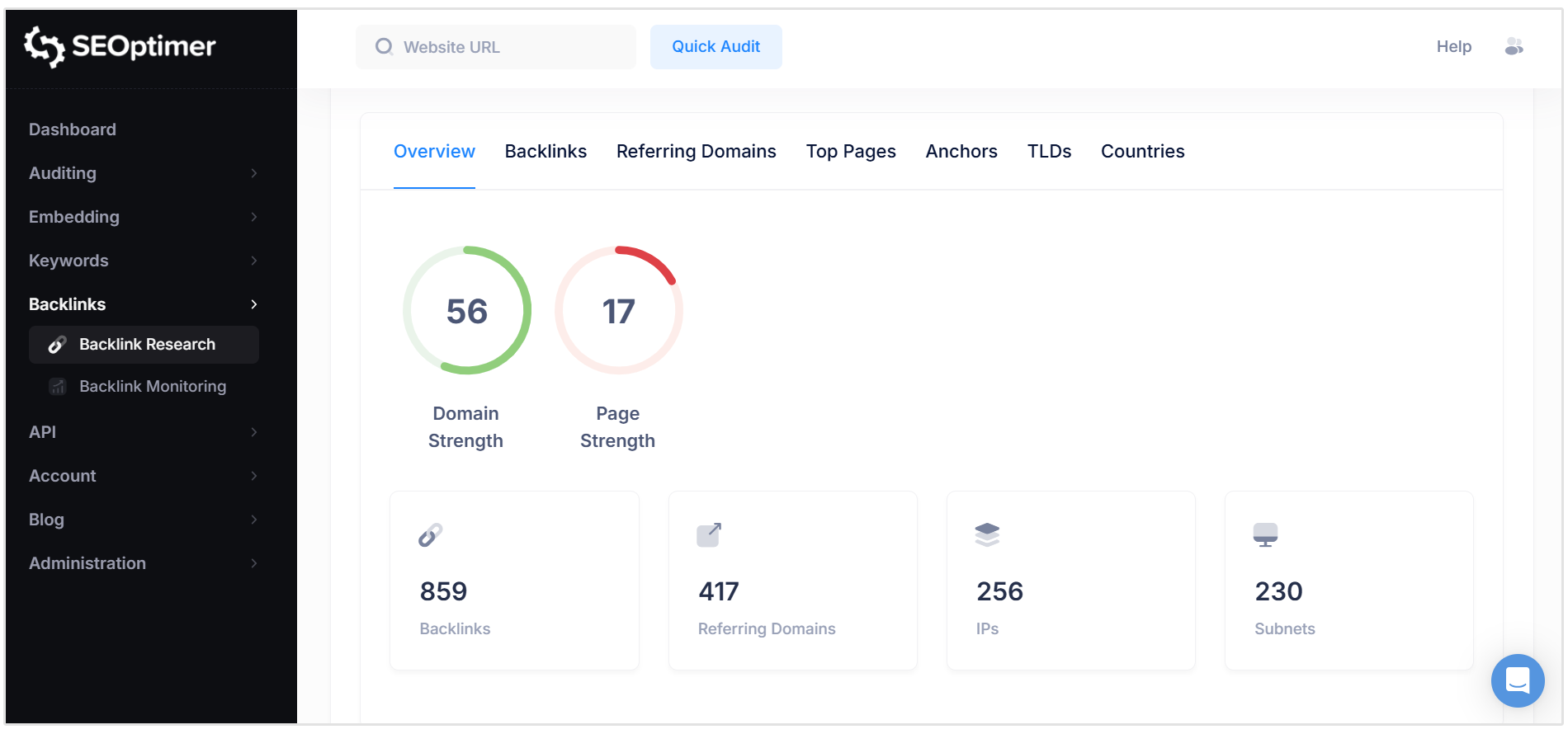 Backlink onderzoekstool